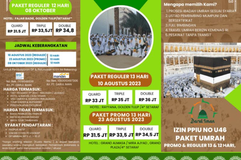 Paket Double Syawal Umrah 13 Hari