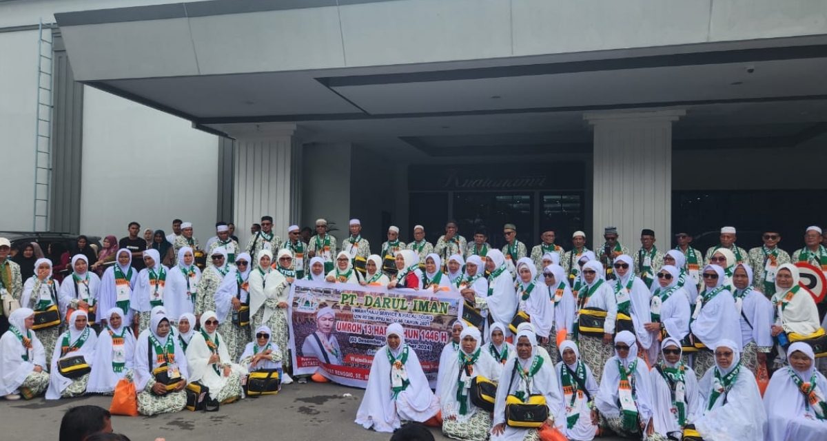 80 Jemaah Umrah Darul Iman Diberangkatkan dari Bandara Kualanamu Langsung ke Jeddah