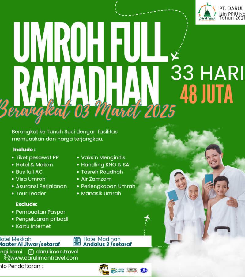 UMROH FULL RAMADHAN 33 HARI