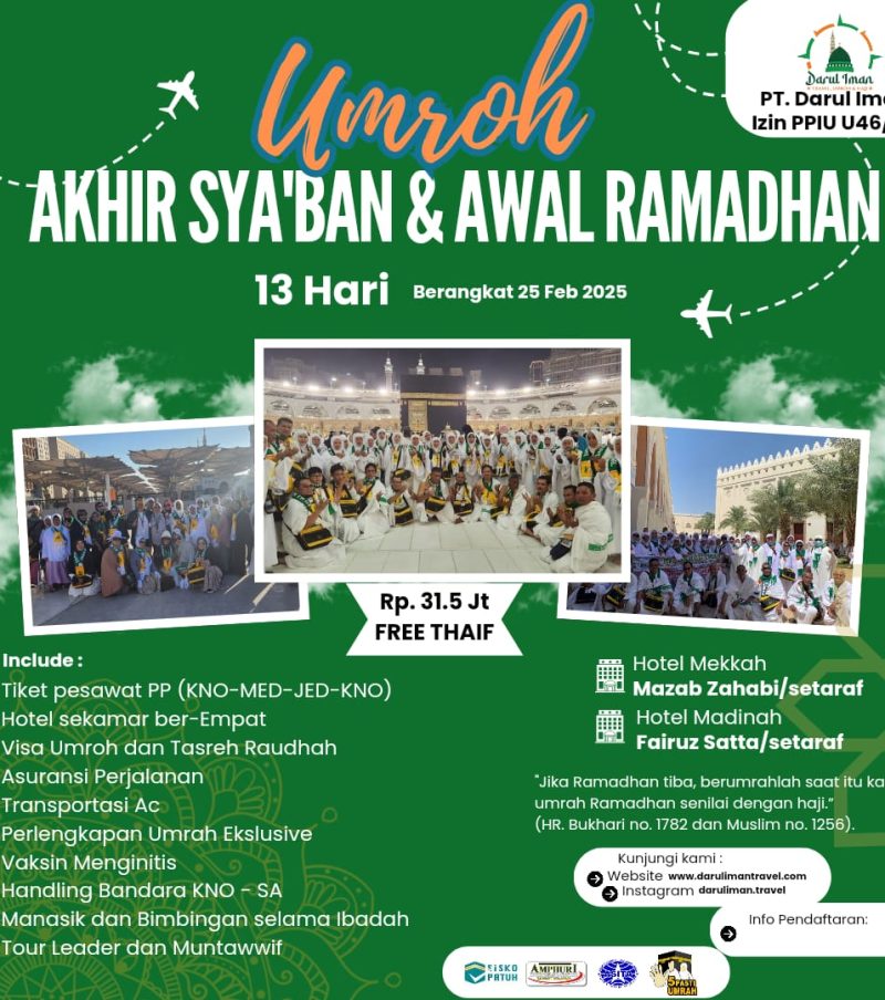 UMROH AKHIR SYA'BAN & AWAL RAMADHAN 13 HARI